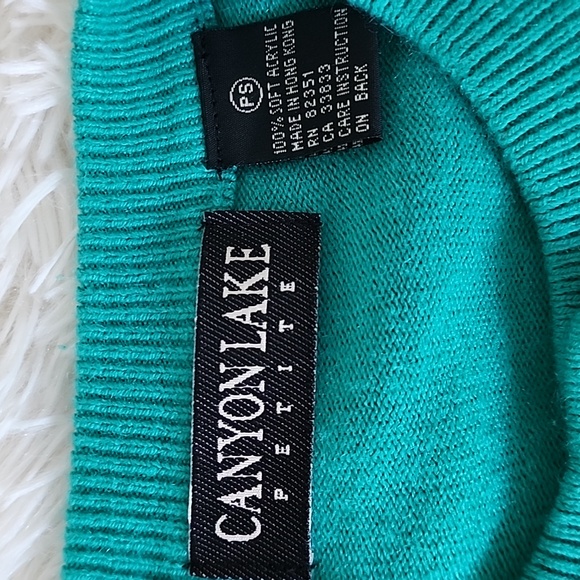 Canyon Lake Teal Button-Up Women's Sweater - Picture 6 of 6